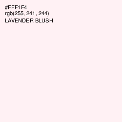 #FFF1F4 - Lavender blush Color Image